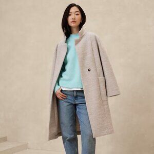 Banana Republic Fuzzy Mock Neck Sweater Size L